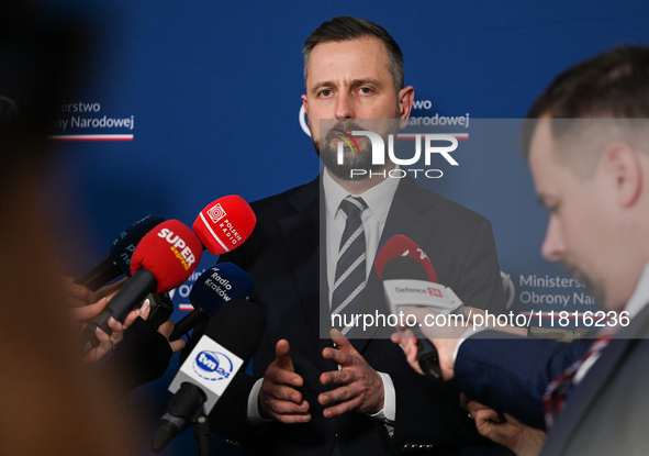 KRAKOW, POLAND - NOVEMBER 27:   
Wladyslaw Kosiniak-Kamysz, Polish Defense Minister, speaks during a press conference at the 1st National Co...