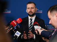 KRAKOW, POLAND - NOVEMBER 27:   
Wladyslaw Kosiniak-Kamysz, Polish Defense Minister, speaks during a press conference at the 1st National Co...