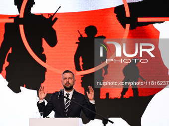 KRAKOW, POLAND - NOVEMBER 27:   
Wladyslaw Kosiniak-Kamysz, Polish Defense Minister, addresses the participants during the 1st National Cong...