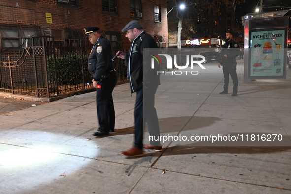 A 15-year-old girl is wounded in a shooting in Harlem, Manhattan, New York, United States, on November 27, 2024. At 8:22 pm, a 15-year-old g...