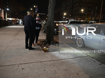 A 15-year-old girl is wounded in a shooting in Harlem, Manhattan, New York, United States, on November 27, 2024. At 8:22 pm, a 15-year-old g...