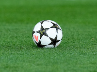 Official Adidas UEFA Champions League match ball during the UEFA Champions League 2024/25 League Phase MD5 match between Bologna FC and LOSC...