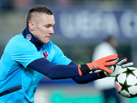 Lukasz Skorupski of Bologna FC looks on during the UEFA Champions League 2024/25 League Phase MD5 match between Bologna FC and LOSC Lille at...