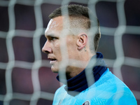 Lukasz Skorupski of Bologna FC looks on during the UEFA Champions League 2024/25 League Phase MD5 match between Bologna FC and LOSC Lille at...