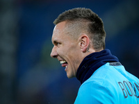 Lukasz Skorupski of Bologna FC reacts during the UEFA Champions League 2024/25 League Phase MD5 match between Bologna FC and LOSC Lille at S...