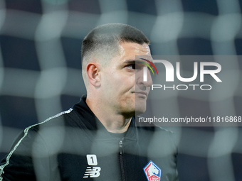 Vito Mannone of LOSC Lille looks on during the UEFA Champions League 2024/25 League Phase MD5 match between Bologna FC and LOSC Lille at Sta...