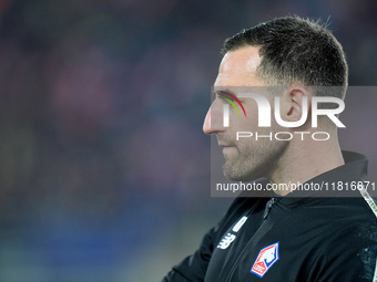 Marc-Aurele Caillard of LOSC Lille looks on during the UEFA Champions League 2024/25 League Phase MD5 match between Bologna FC and LOSC Lill...