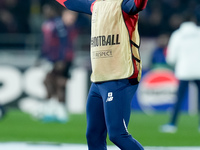 Jonathan David of LOSC Lille gestures during the UEFA Champions League 2024/25 League Phase MD5 match between Bologna FC and LOSC Lille at S...