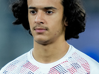 Ayyoub Bouaddi of LOSC Lille looks on during the UEFA Champions League 2024/25 League Phase MD5 match between Bologna FC and LOSC Lille at S...