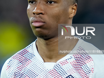 Bafode' Diakite' of LOSC Lille looks on during the UEFA Champions League 2024/25 League Phase MD5 match between Bologna FC and LOSC Lille at...