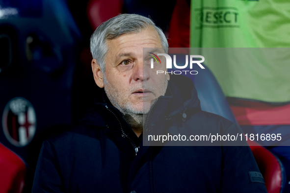 Bruno Genesio head coach of Losc Lille looks on during the UEFA Champions League 2024/25 League Phase MD5 match between Bologna FC and LOSC...