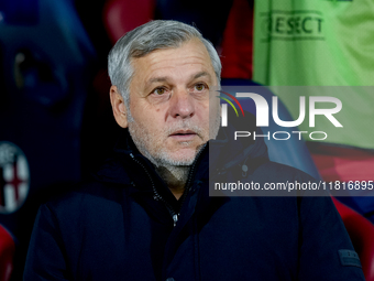 Bruno Genesio head coach of Losc Lille looks on during the UEFA Champions League 2024/25 League Phase MD5 match between Bologna FC and LOSC...