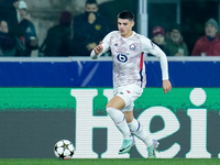 Matias Fernandez-Pardo of LOSC Lille during the UEFA Champions League 2024/25 League Phase MD5 match between Bologna FC and LOSC Lille at St...