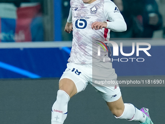 Matias Fernandez-Pardo of LOSC Lille during the UEFA Champions League 2024/25 League Phase MD5 match between Bologna FC and LOSC Lille at St...