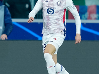 Matias Fernandez-Pardo of LOSC Lille during the UEFA Champions League 2024/25 League Phase MD5 match between Bologna FC and LOSC Lille at St...