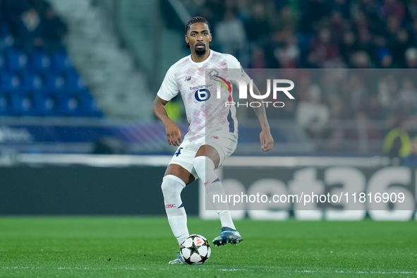 Alexsandro of LOSC Lille during the UEFA Champions League 2024/25 League Phase MD5 match between Bologna FC and LOSC Lille at Stadio Renato...