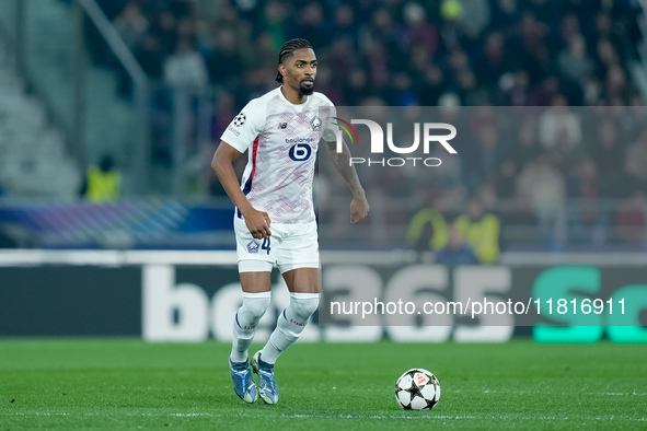 Alexsandro of LOSC Lille during the UEFA Champions League 2024/25 League Phase MD5 match between Bologna FC and LOSC Lille at Stadio Renato...