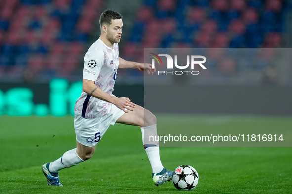 Gabriel Gudmundsson of LOSC Lille during the UEFA Champions League 2024/25 League Phase MD5 match between Bologna FC and LOSC Lille at Stadi...