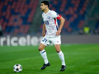 Benjamin Andre' of LOSC Lille during the UEFA Champions League 2024/25 League Phase MD5 match between Bologna FC and LOSC Lille at Stadio Re...