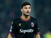 Riccardo Orsolini of Bologna FC looks on during the UEFA Champions League 2024/25 League Phase MD5 match between Bologna FC and LOSC Lille a...