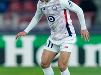 Osame Sahraoui of LOSC Lille during the UEFA Champions League 2024/25 League Phase MD5 match between Bologna FC and LOSC Lille at Stadio Ren...