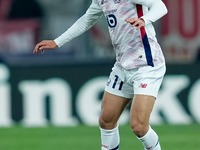 Osame Sahraoui of LOSC Lille during the UEFA Champions League 2024/25 League Phase MD5 match between Bologna FC and LOSC Lille at Stadio Ren...