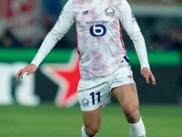 Osame Sahraoui of LOSC Lille during the UEFA Champions League 2024/25 League Phase MD5 match between Bologna FC and LOSC Lille at Stadio Ren...