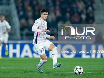 Matias Fernandez-Pardo of LOSC Lille during the UEFA Champions League 2024/25 League Phase MD5 match between Bologna FC and LOSC Lille at St...