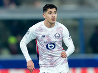 Osame Sahraoui of LOSC Lille looks on during the UEFA Champions League 2024/25 League Phase MD5 match between Bologna FC and LOSC Lille at S...