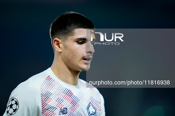 Matias Fernandez-Pardo of LOSC Lille looks on during the UEFA Champions League 2024/25 League Phase MD5 match between Bologna FC and LOSC Li...