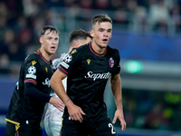 Thijs Dallinga of Bologna FC looks on during the UEFA Champions League 2024/25 League Phase MD5 match between Bologna FC and LOSC Lille at S...