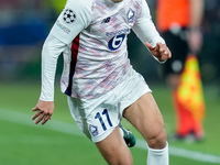 Osame Sahraoui of LOSC Lille during the UEFA Champions League 2024/25 League Phase MD5 match between Bologna FC and LOSC Lille at Stadio Ren...