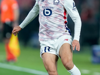 Osame Sahraoui of LOSC Lille during the UEFA Champions League 2024/25 League Phase MD5 match between Bologna FC and LOSC Lille at Stadio Ren...