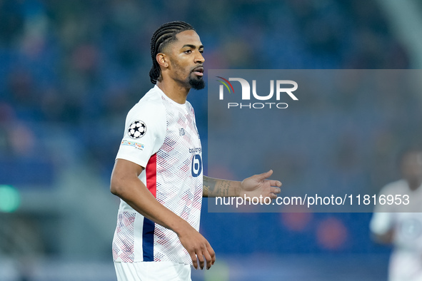 Alexsandro of LOSC Lille looks on during the UEFA Champions League 2024/25 League Phase MD5 match between Bologna FC and LOSC Lille at Stadi...