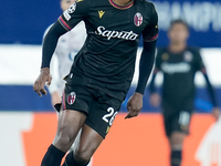 Jhon Lucumi of Bologna FC during the UEFA Champions League 2024/25 League Phase MD5 match between Bologna FC and LOSC Lille at Stadio Renato...