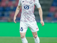 Gabriel Gudmundsson of LOSC Lille during the UEFA Champions League 2024/25 League Phase MD5 match between Bologna FC and LOSC Lille at Stadi...