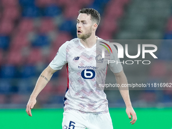 Gabriel Gudmundsson of LOSC Lille during the UEFA Champions League 2024/25 League Phase MD5 match between Bologna FC and LOSC Lille at Stadi...