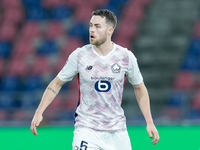 Gabriel Gudmundsson of LOSC Lille during the UEFA Champions League 2024/25 League Phase MD5 match between Bologna FC and LOSC Lille at Stadi...