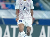 Bafode' Diakite' of LOSC Lille during the UEFA Champions League 2024/25 League Phase MD5 match between Bologna FC and LOSC Lille at Stadio R...