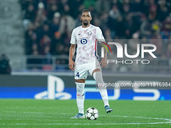 Alexsandro of LOSC Lille during the UEFA Champions League 2024/25 League Phase MD5 match between Bologna FC and LOSC Lille at Stadio Renato...