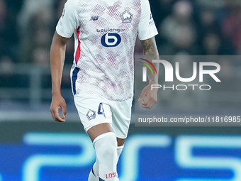 Alexsandro of LOSC Lille during the UEFA Champions League 2024/25 League Phase MD5 match between Bologna FC and LOSC Lille at Stadio Renato...