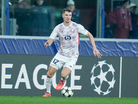 Thomas Meunier of LOSC Lille during the UEFA Champions League 2024/25 League Phase MD5 match between Bologna FC and LOSC Lille at Stadio Ren...