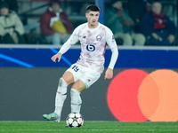 Matias Fernandez-Pardo of LOSC Lille during the UEFA Champions League 2024/25 League Phase MD5 match between Bologna FC and LOSC Lille at St...