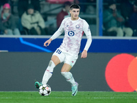 Matias Fernandez-Pardo of LOSC Lille during the UEFA Champions League 2024/25 League Phase MD5 match between Bologna FC and LOSC Lille at St...