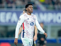 Jonathan David of LOSC Lille looks on during the UEFA Champions League 2024/25 League Phase MD5 match between Bologna FC and LOSC Lille at S...