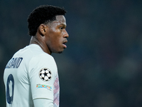 Jonathan David of LOSC Lille looks on during the UEFA Champions League 2024/25 League Phase MD5 match between Bologna FC and LOSC Lille at S...