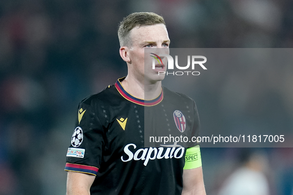 Lewis Ferguson of Bologna FC looks on during the UEFA Champions League 2024/25 League Phase MD5 match between Bologna FC and LOSC Lille at S...