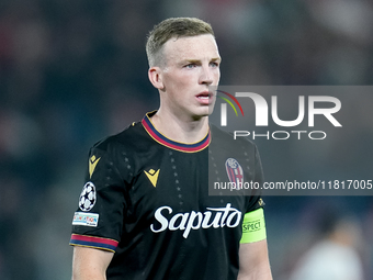 Lewis Ferguson of Bologna FC looks on during the UEFA Champions League 2024/25 League Phase MD5 match between Bologna FC and LOSC Lille at S...