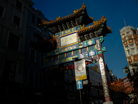 The gate of Chinatown in London, United Kingdom, on November 28, 2024. (