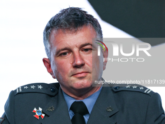 KRAKOW, POLAND - NOVEMBER 27:   
Colonel Przemyslaw Gogolinski, Deputy Chairman of the Military Property Agency (AMW), participates in the p...